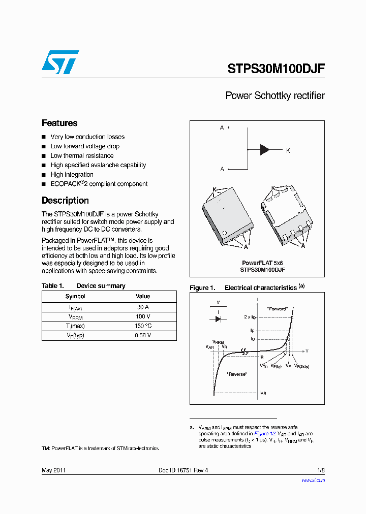 STPS30M100DJF-TR_9104203.PDF Datasheet
