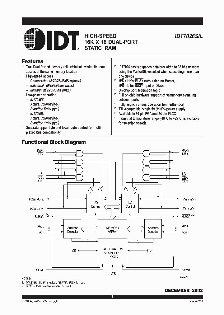 IDT7026L55J_9105590.PDF Datasheet