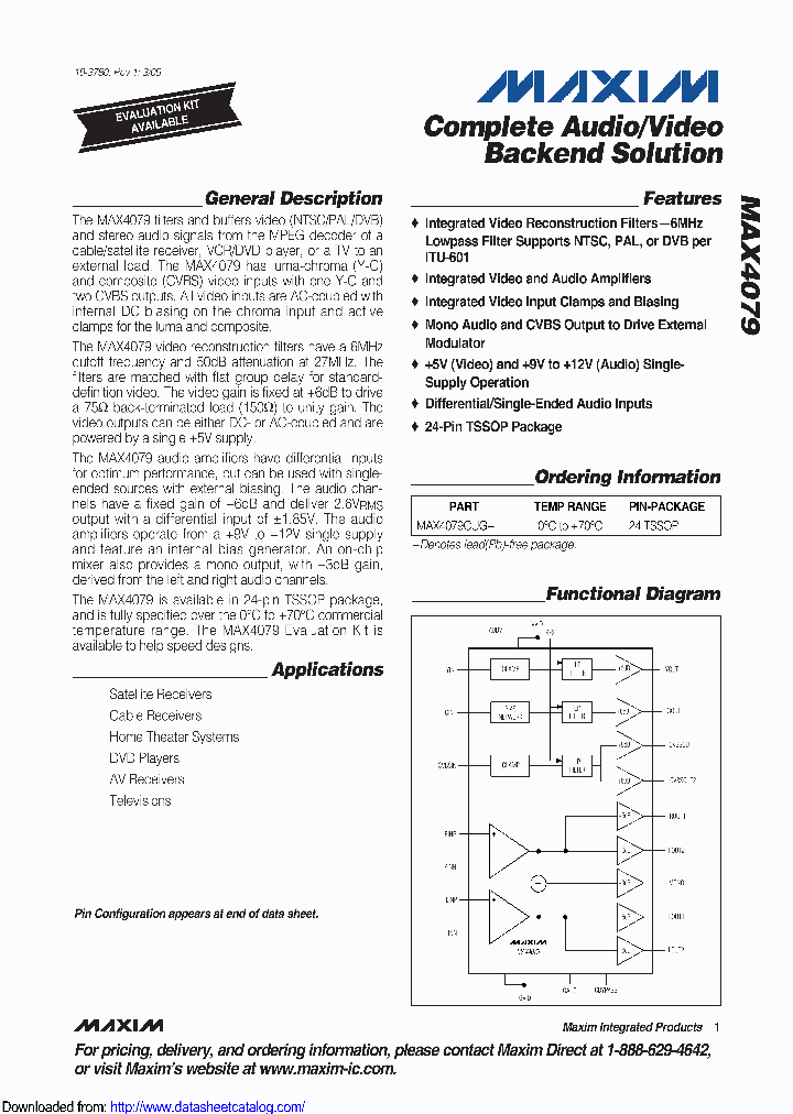 MAX4079CUGT_9105656.PDF Datasheet