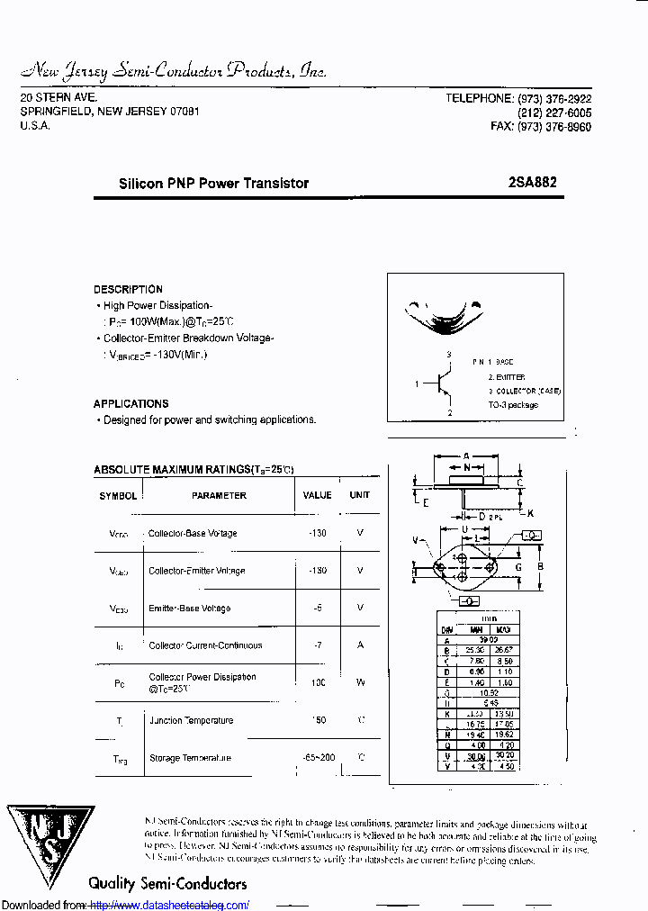 2SA882_9105757.PDF Datasheet