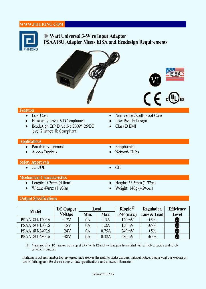 PSAA18U-240L6_9106730.PDF Datasheet