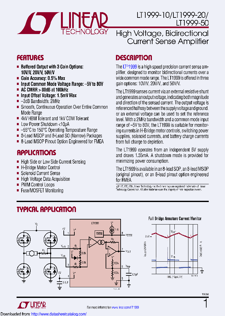 LT1999HS8-20PBF_9107490.PDF Datasheet