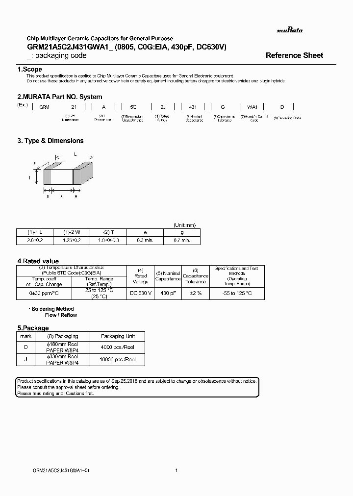 GRM21A5C2J431GWA1_9108119.PDF Datasheet