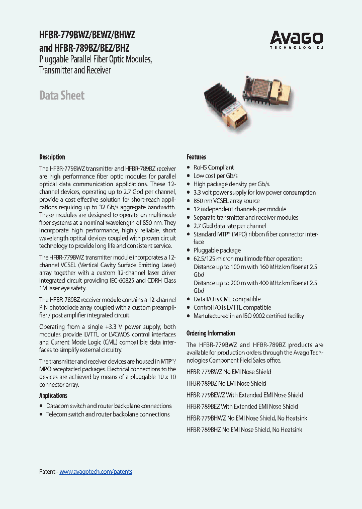 HFBR-779BEWZ_9108154.PDF Datasheet