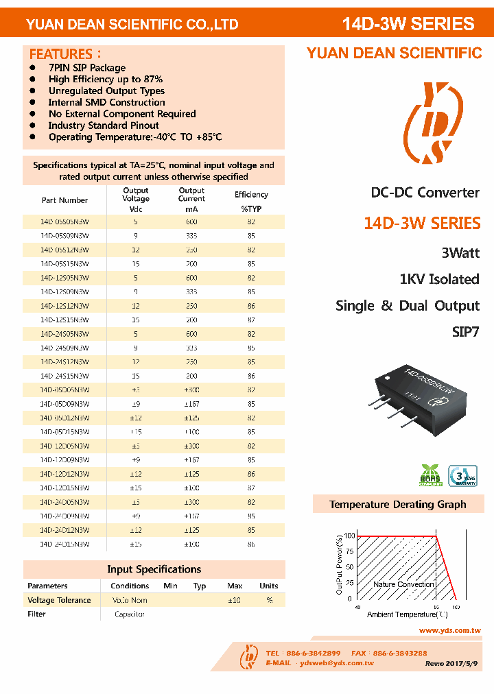 14D-05D05N3W_9108174.PDF Datasheet