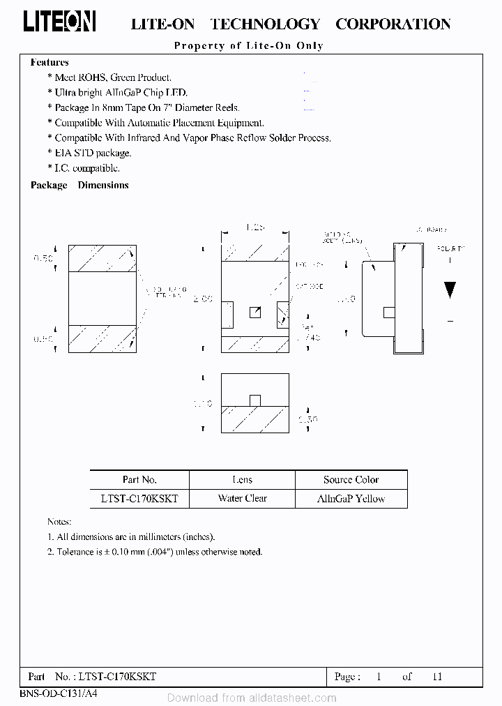C170KSKT_9109340.PDF Datasheet