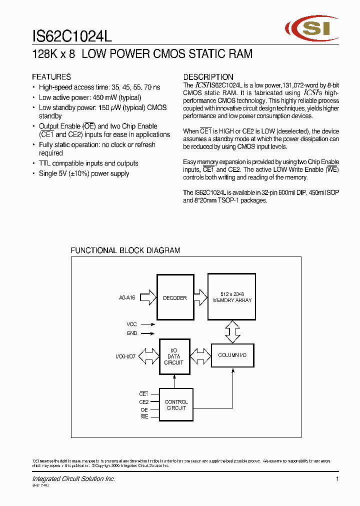 IS62C1024L-35WI_9109450.PDF Datasheet