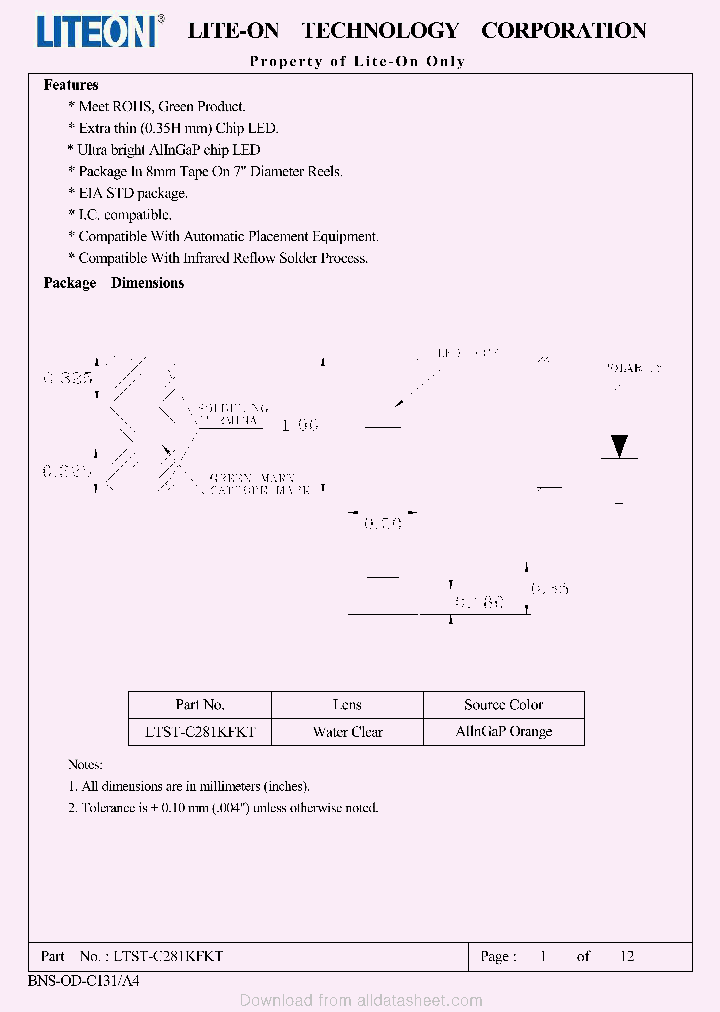 C281KFKT_9109768.PDF Datasheet