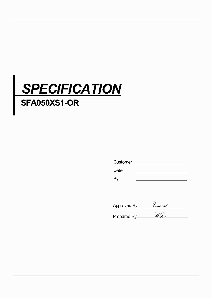 SFA050XS1-OR_9110053.PDF Datasheet