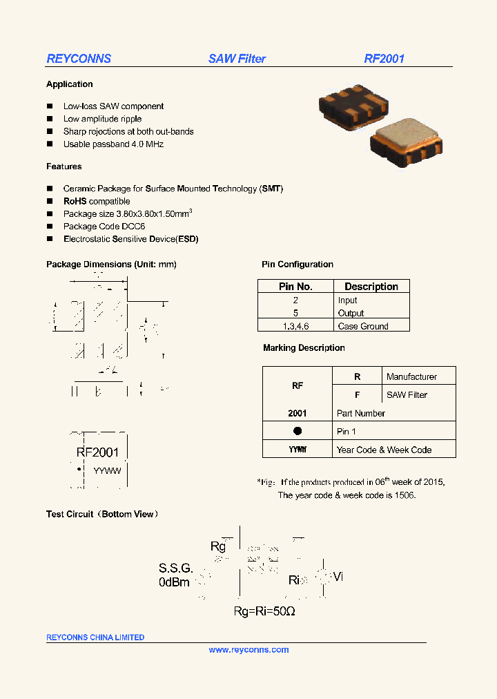 RF2001_9110406.PDF Datasheet