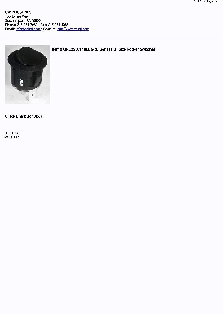 GRB293C01BB-19_9110679.PDF Datasheet