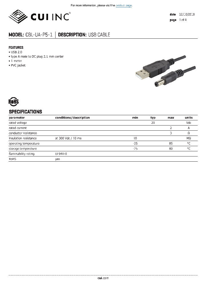 CBL-UA-P5-1_9110712.PDF Datasheet