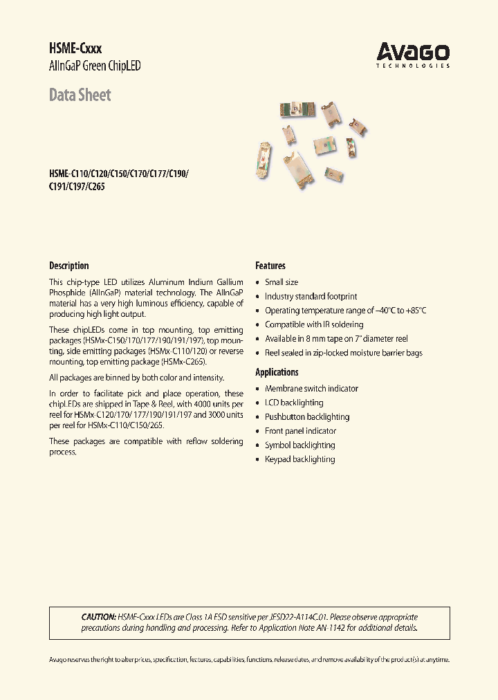HSME-C265_9110930.PDF Datasheet