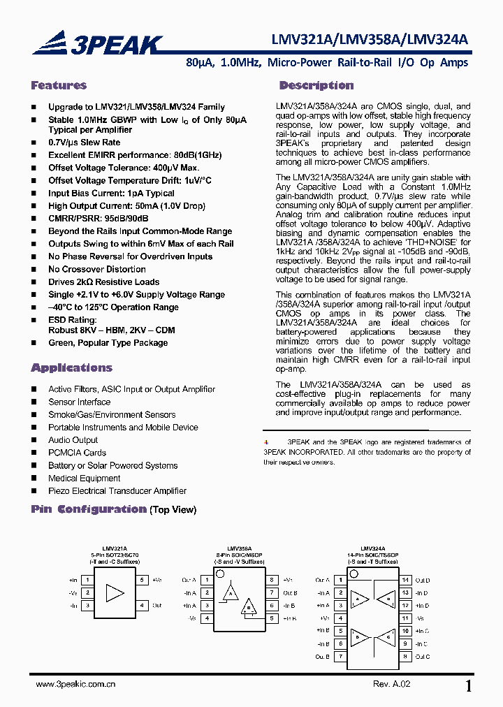 LMV358A-SR_9112260.PDF Datasheet