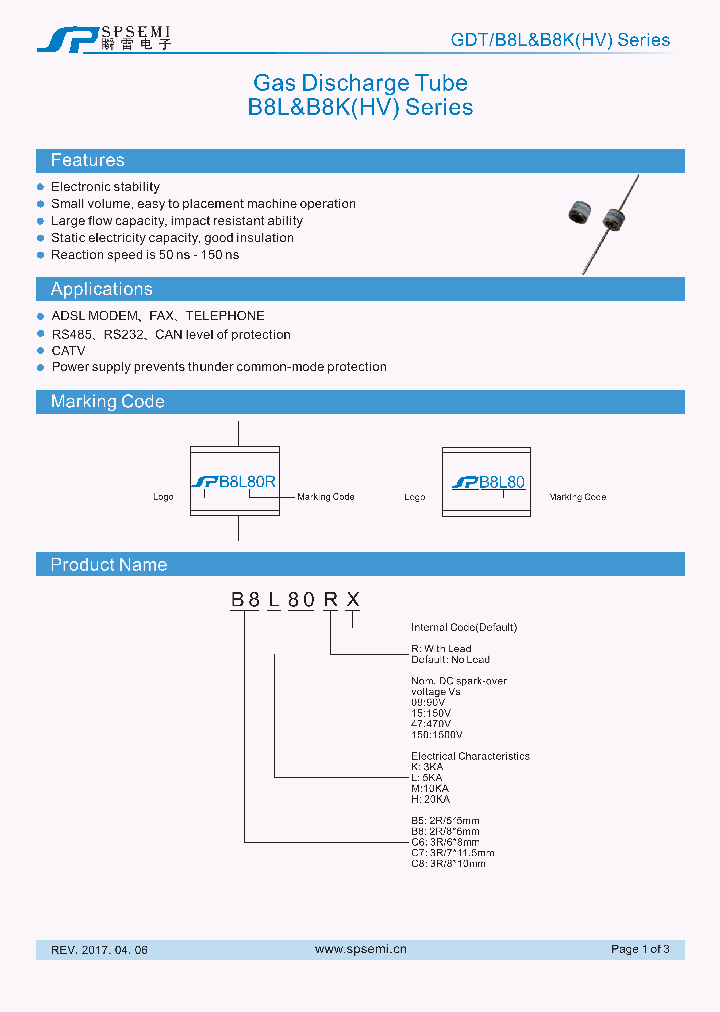 GDT-B8L_9112965.PDF Datasheet