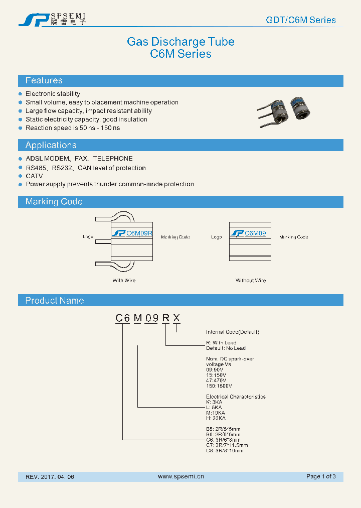 GDT-C6M_9112967.PDF Datasheet