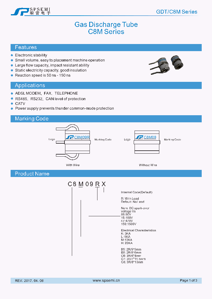 GDT-C8M_9112969.PDF Datasheet