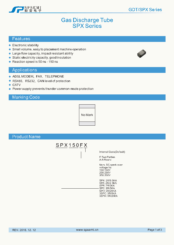 GDT-SPX_9112975.PDF Datasheet