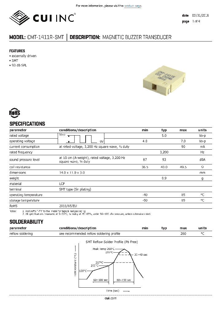CMT-1411R-SMT_9113165.PDF Datasheet
