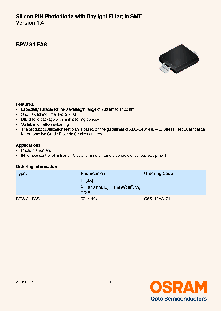 BPW-34-FAS_9113730.PDF Datasheet