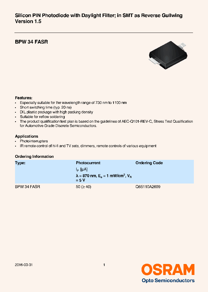 BPW-34-FASR_9113731.PDF Datasheet