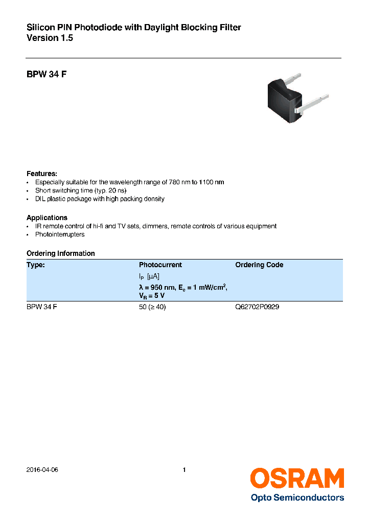 BPW-34-F_9113728.PDF Datasheet