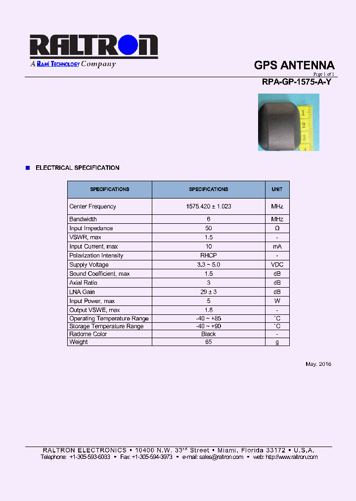 RPA-GP-1575-A-Y_9114177.PDF Datasheet