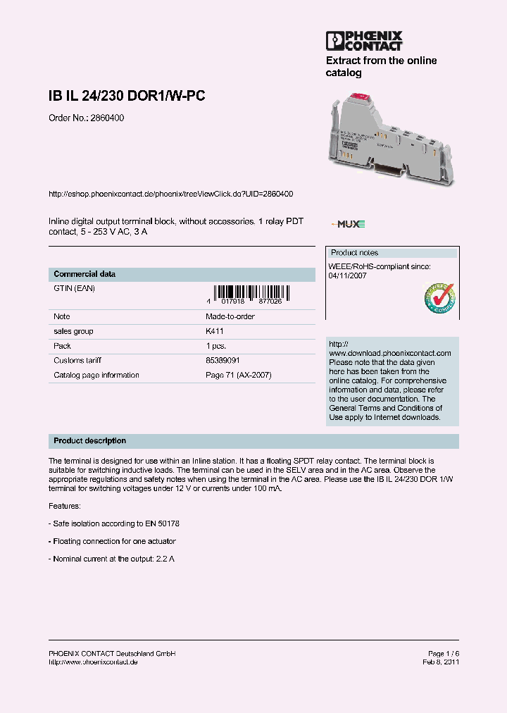 2860400_9114772.PDF Datasheet