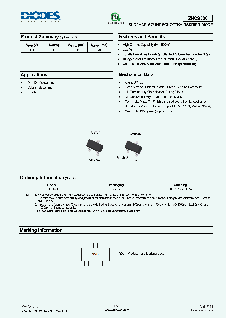 ZHCS506TA_9117516.PDF Datasheet