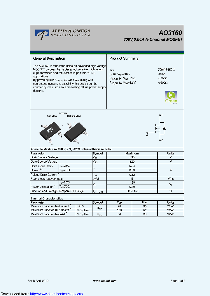 AO3160_9117787.PDF Datasheet