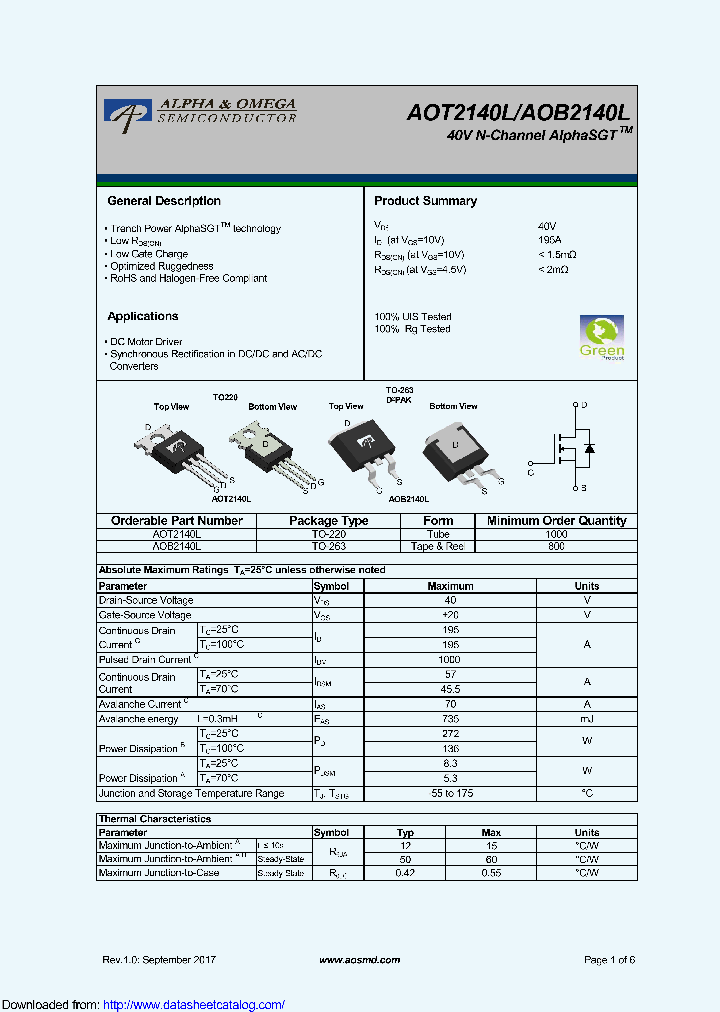 AOB2140L_9118116.PDF Datasheet