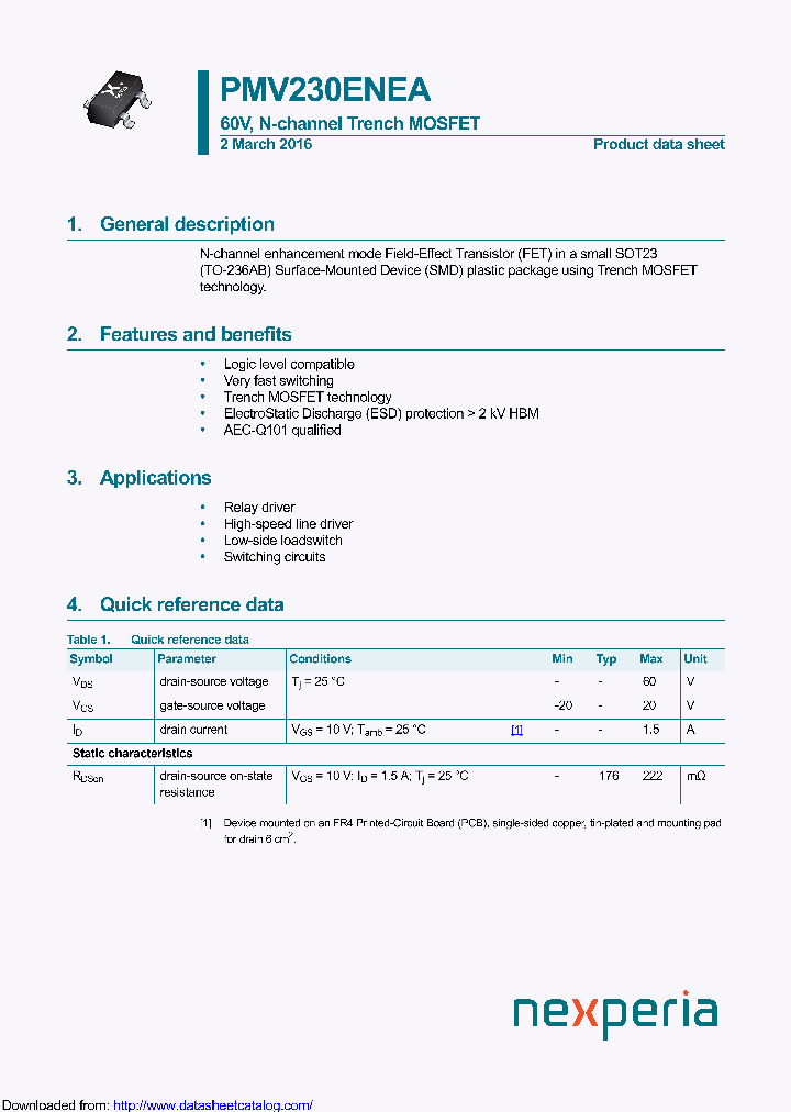 PMV230ENEA_9119327.PDF Datasheet