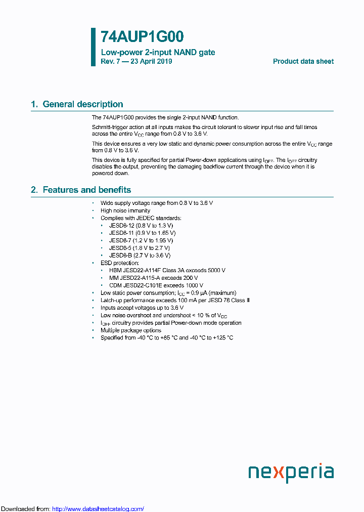 74AUP1G00GF_9119862.PDF Datasheet