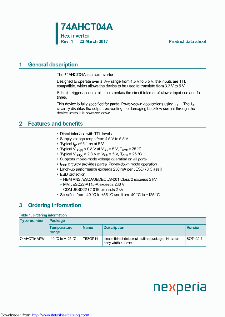 74AHCT04APW_9119894.PDF Datasheet