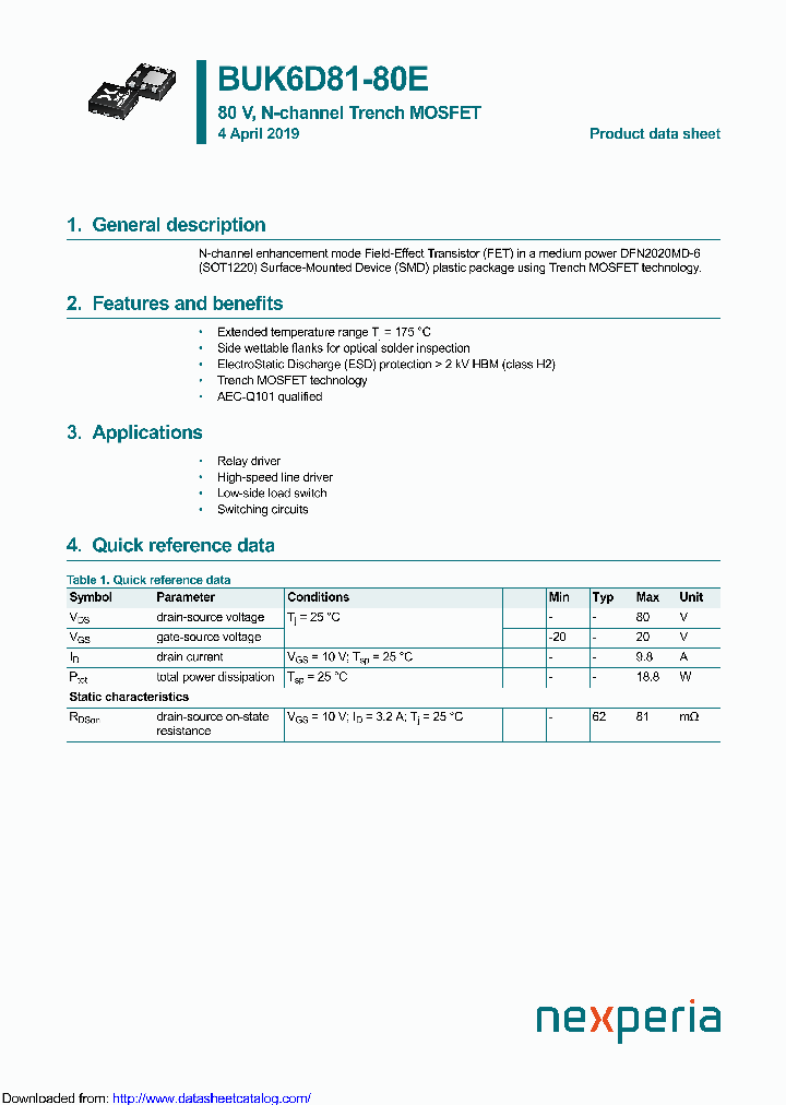 BUK6D81-80E_9122234.PDF Datasheet