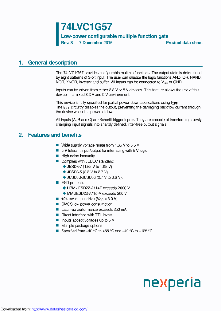 74LVC1G57GF_9123814.PDF Datasheet