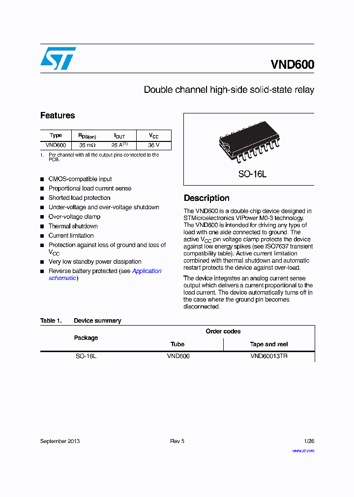 VND60013TR_9124925.PDF Datasheet