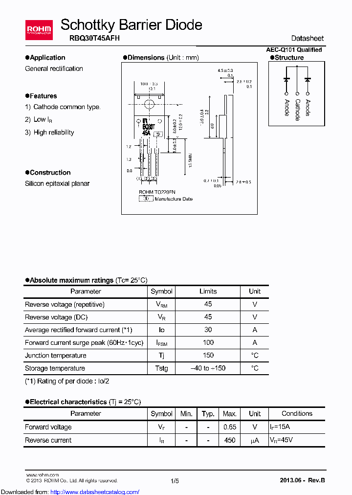 RBQ30T45AFH_9126493.PDF Datasheet