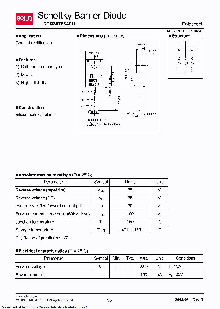 RBQ30T65AFH_9126494.PDF Datasheet