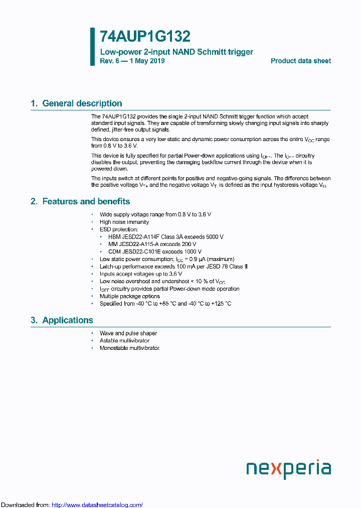 74AUP1G132GW_9129808.PDF Datasheet