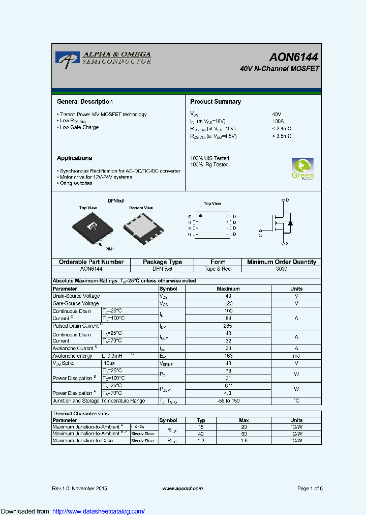 AON6144_9129987.PDF Datasheet