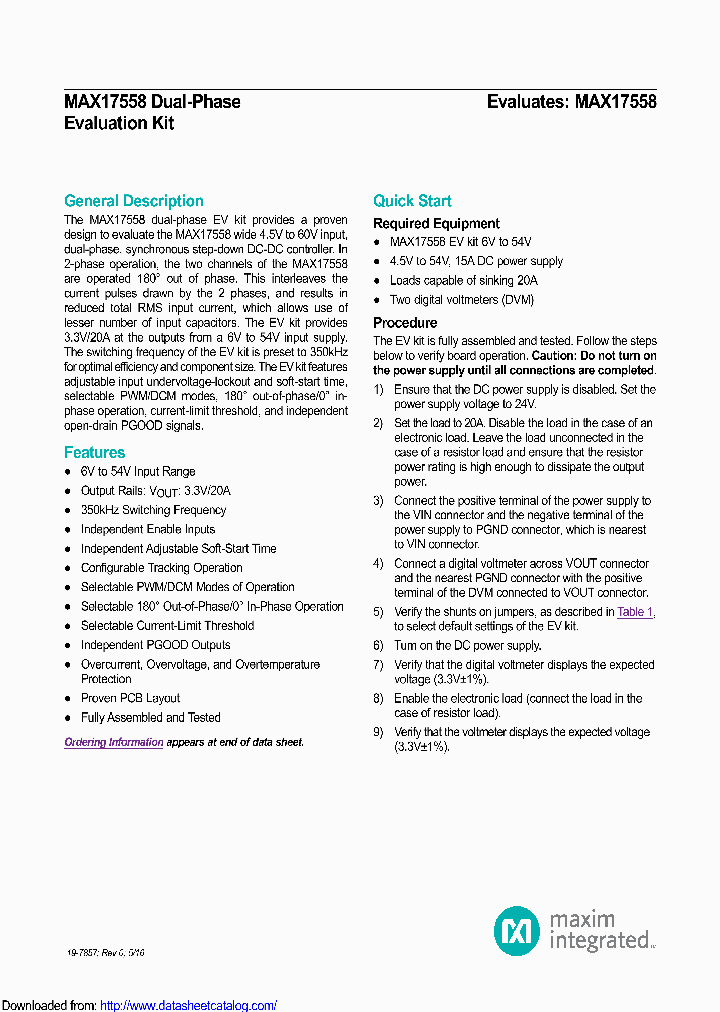 MAX17558DPEVKIT_9135726.PDF Datasheet