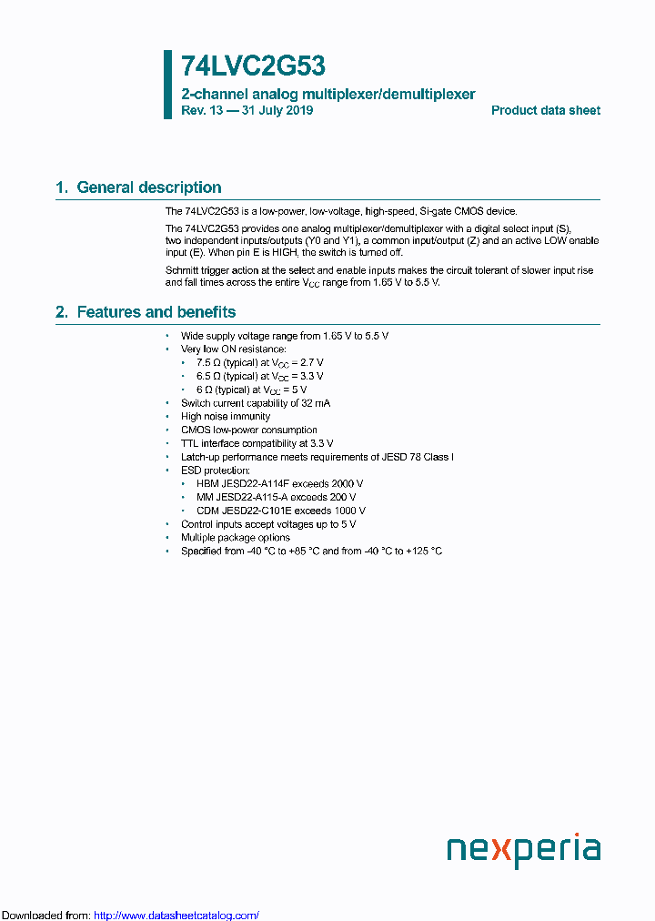 74LVC2G53GF_9136530.PDF Datasheet